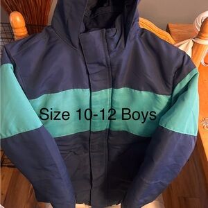 Falls Creek Boys' Jacket in Navy and Teal
